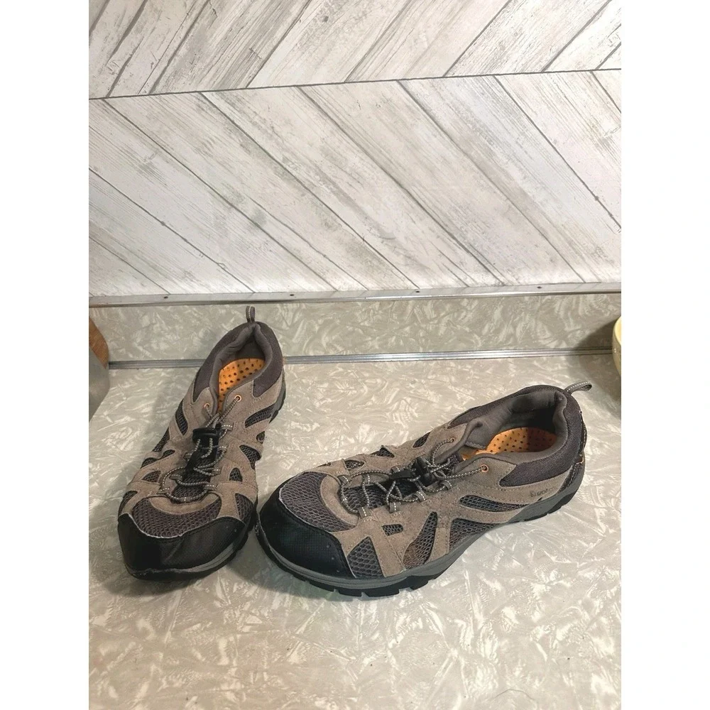 Gotcha Trekker Tan Vented Soles Stay Tight Laces Hiking Shoes Mens Size 12